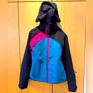 North Face color blocked ski jacket